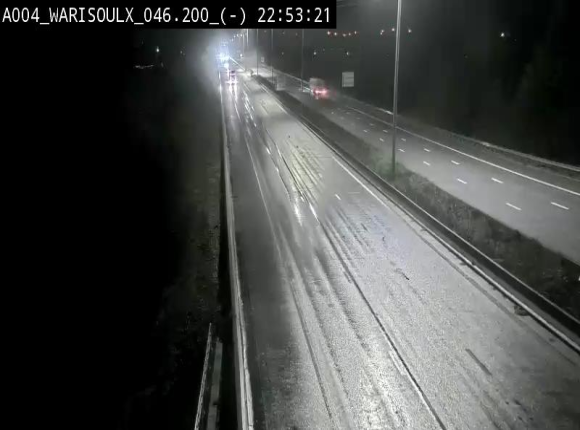 <h2>Webcam sur l'E411 à proximité de la jonction avec l'E42 à Warisoulx. Vue orientée vers le nord</h2>