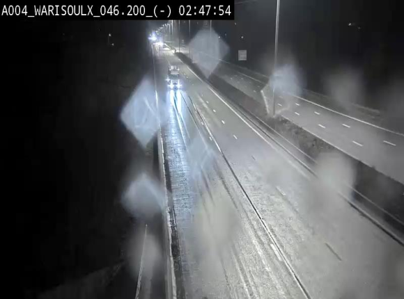 <h2>Webcam sur l'E411 à proximité de la jonction avec l'E42 à Warisoulx. Vue orientée vers le nord</h2>