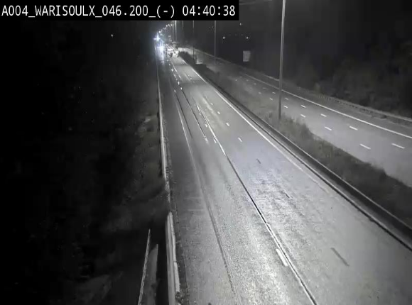 <h2>Webcam sur l'E411 à proximité de la jonction avec l'E42 à Warisoulx. Vue orientée vers le nord</h2>