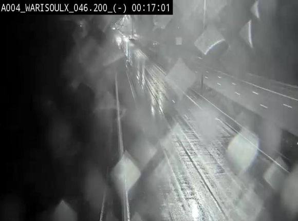 <h2>Webcam sur l'E411 à proximité de la jonction avec l'E42 à Warisoulx. Vue orientée vers le nord</h2>