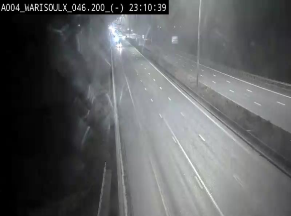 <h2>Webcam sur l'E411 à proximité de la jonction avec l'E42 à Warisoulx. Vue orientée vers le nord</h2>