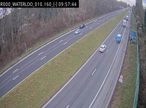 <h2>Webcam autoroute Belgique - Waterloo - R0 (ring de Bruxelles) - BK 12.3</h2>