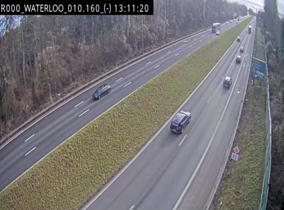 <h2>Webcam autoroute Belgique - Waterloo - R0 (ring de Bruxelles) - BK 12.3</h2>