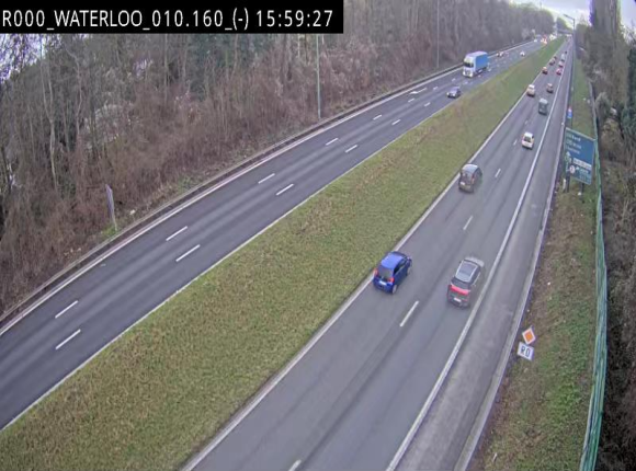 <h2>Webcam autoroute Belgique - Waterloo - R0 (ring de Bruxelles) - BK 12.3</h2>