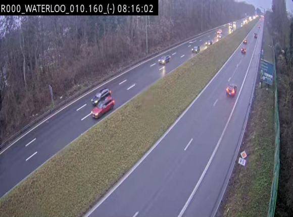 Webcam autoroute Belgique - Waterloo - R0 (ring de Bruxelles) - BK 12.3
