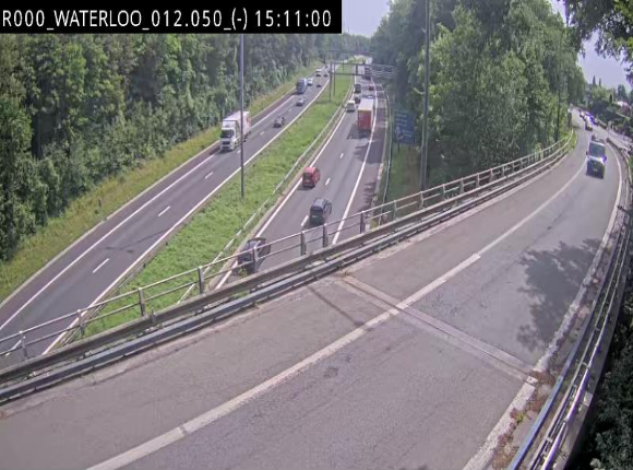 <h2>Webcam autoroute Belgique - Waterloo - R0 (ring de Bruxelles) - BK 12.3</h2>
