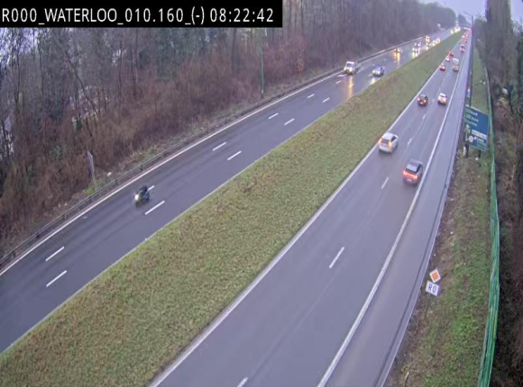 <h2>Webcam autoroute Belgique - Waterloo - R0 (ring de Bruxelles) - BK 12.3</h2>