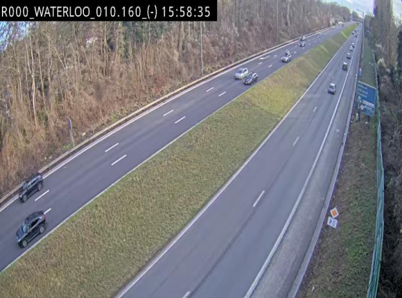 Webcam autoroute Belgique - Waterloo - R0 (ring de Bruxelles) - BK 12.3