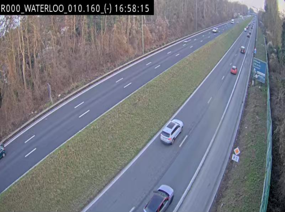 <h2>Webcam autoroute Belgique - Waterloo - R0 (ring de Bruxelles) - BK 12.3</h2>