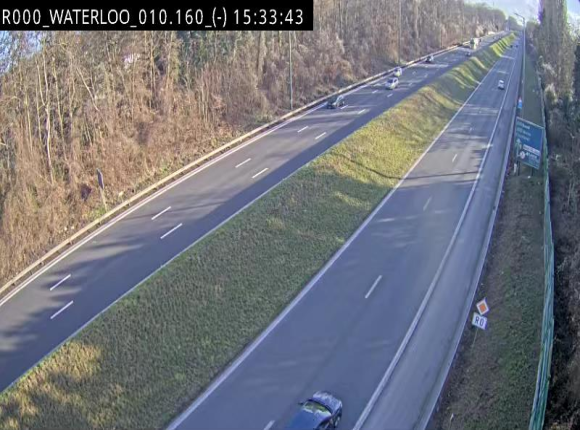 <h2>Webcam autoroute Belgique - Waterloo - R0 (ring de Bruxelles) - BK 12.3</h2>
