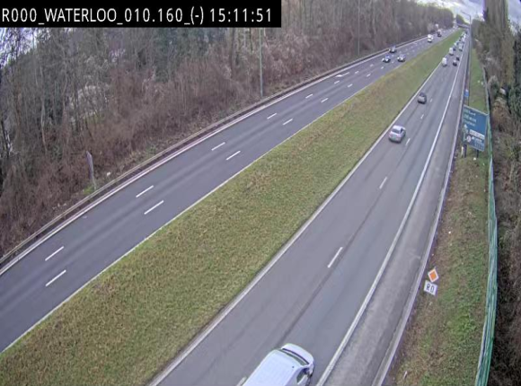 <h2>Webcam autoroute Belgique - Waterloo - R0 (ring de Bruxelles) - BK 12.3</h2>
