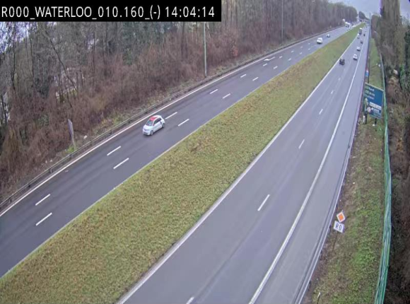 <h2>Webcam autoroute Belgique - Waterloo - R0 (ring de Bruxelles) - BK 12.3</h2>
