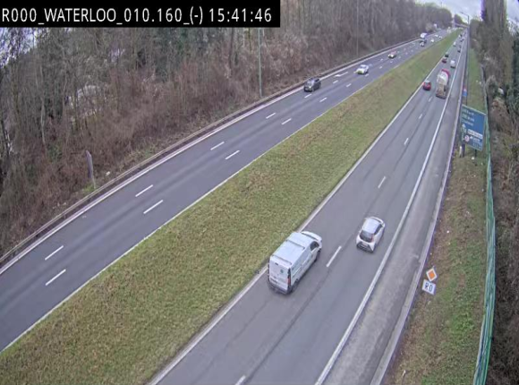 <h2>Webcam autoroute Belgique - Waterloo - R0 (ring de Bruxelles) - BK 12.3</h2>