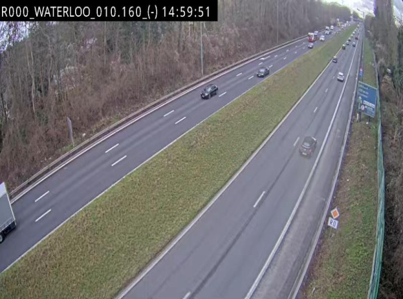 <h2>Webcam autoroute Belgique - Waterloo - R0 (ring de Bruxelles) - BK 12.3</h2>