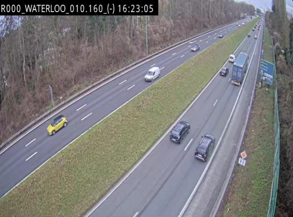 <h2>Webcam autoroute Belgique - Waterloo - R0 (ring de Bruxelles) - BK 12.3</h2>