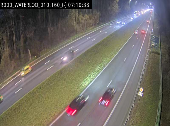 <h2>Webcam autoroute Belgique - Waterloo - R0 (ring de Bruxelles) - BK 12.3</h2>