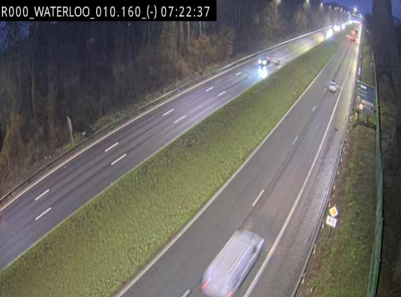 <h2>Webcam autoroute Belgique - Waterloo - R0 (ring de Bruxelles) - BK 12.3</h2>