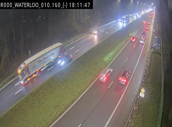 <h2>Webcam autoroute Belgique - Waterloo - R0 (ring de Bruxelles) - BK 12.3</h2>
