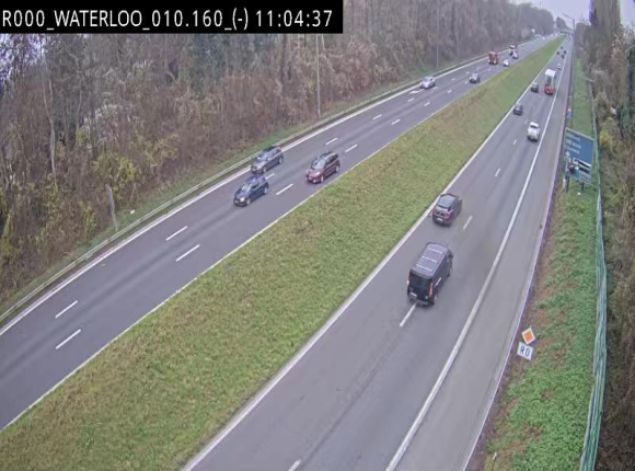 <h2>Webcam autoroute Belgique - Waterloo - R0 (ring de Bruxelles) - BK 12.3</h2>