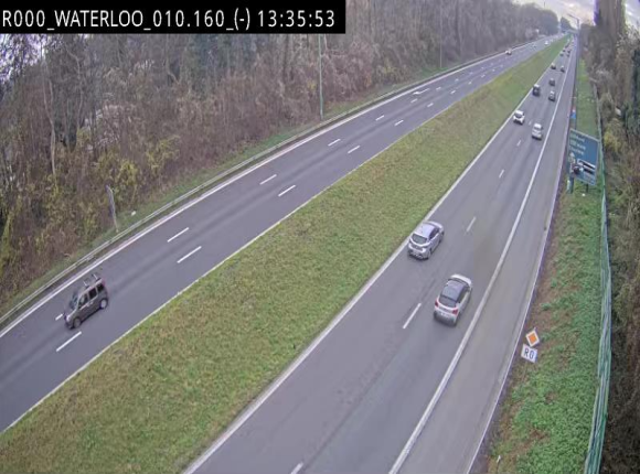 <h2>Webcam autoroute Belgique - Waterloo - R0 (ring de Bruxelles) - BK 12.3</h2>