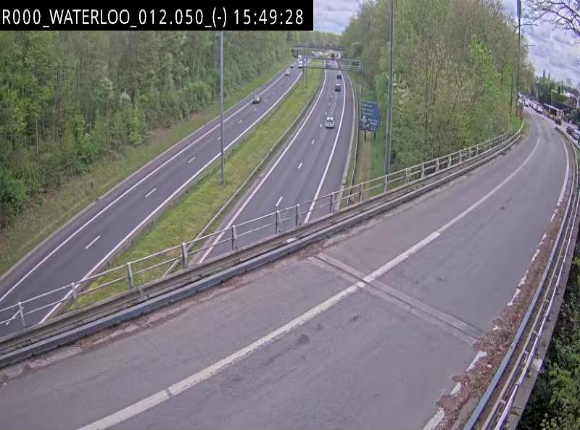 Webcam autoroute Belgique - Waterloo - R0 (ring de Bruxelles) - BK 12.3