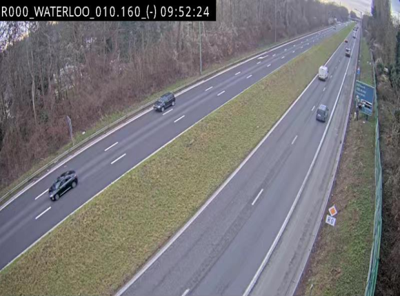 <h2>Webcam autoroute Belgique - Waterloo - R0 (ring de Bruxelles) - BK 12.3</h2>