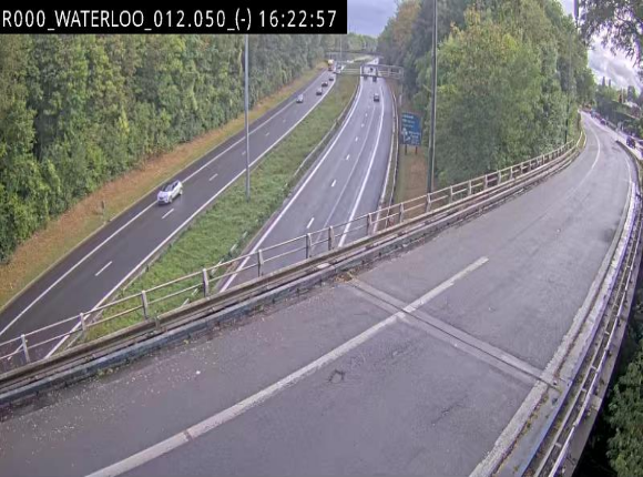 <h2>Webcam autoroute Belgique - Waterloo - R0 (ring de Bruxelles) - BK 12.3</h2>