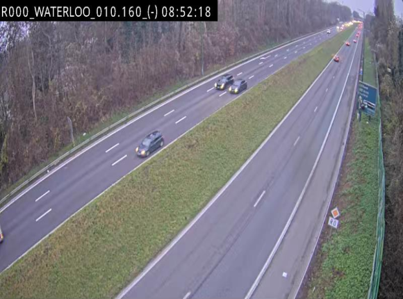 <h2>Webcam autoroute Belgique - Waterloo - R0 (ring de Bruxelles) - BK 12.3</h2>