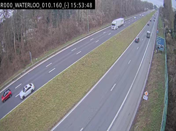 <h2>Webcam autoroute Belgique - Waterloo - R0 (ring de Bruxelles) - BK 12.3</h2>
