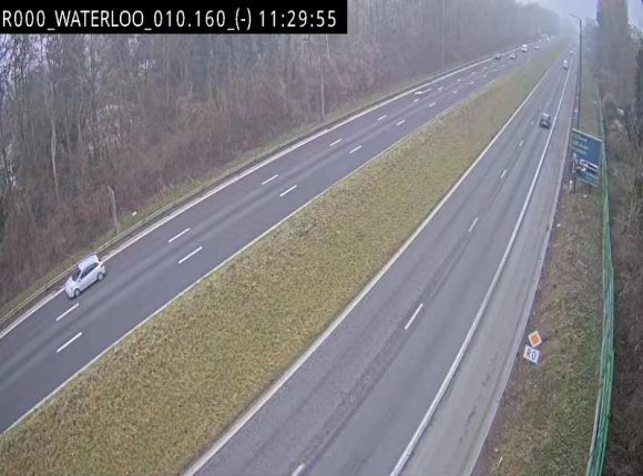 <h2>Webcam autoroute Belgique - Waterloo - R0 (ring de Bruxelles) - BK 12.3</h2>
