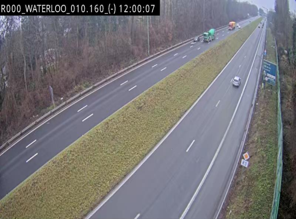 <h2>Webcam autoroute Belgique - Waterloo - R0 (ring de Bruxelles) - BK 12.3</h2>