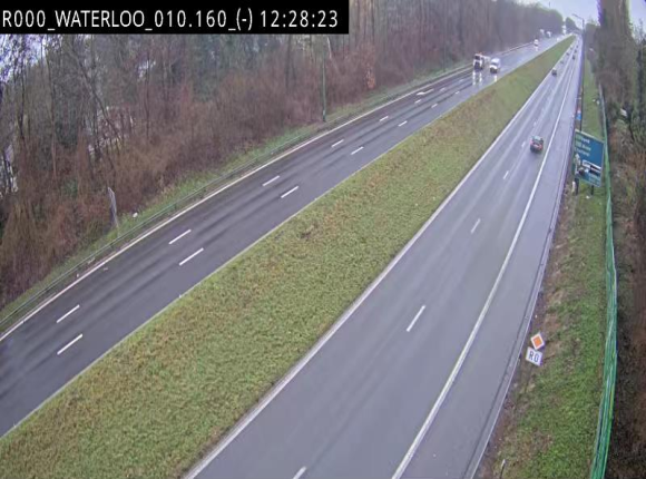 <h2>Webcam autoroute Belgique - Waterloo - R0 (ring de Bruxelles) - BK 12.3</h2>
