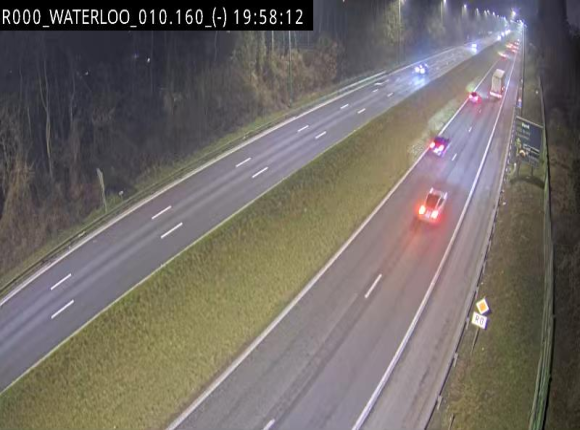 <h2>Webcam autoroute Belgique - Waterloo - R0 (ring de Bruxelles) - BK 12.3</h2>