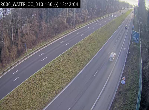 Webcam autoroute Belgique - Waterloo - R0 (ring de Bruxelles) - BK 12.3