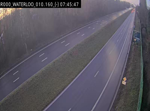 <h2>Webcam autoroute Belgique - Waterloo - R0 (ring de Bruxelles) - BK 12.3</h2>