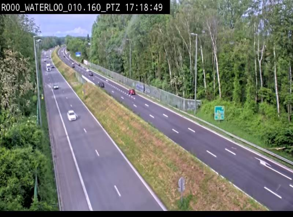 <h2>Webcam autoroute Belgique - Waterloo - R0 (ring de Bruxelles) - BK 12.3</h2>