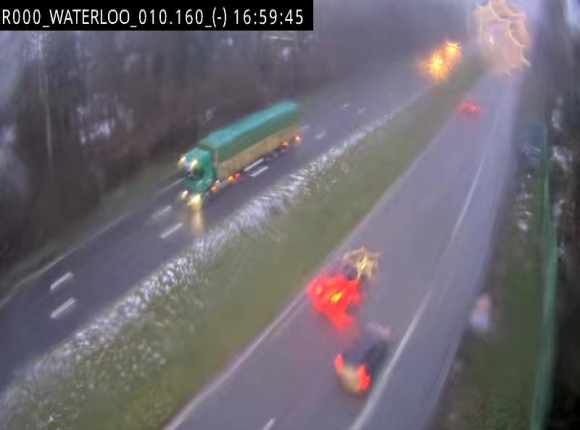 Webcam autoroute Belgique - Waterloo - R0 (ring de Bruxelles) - BK 12.3
