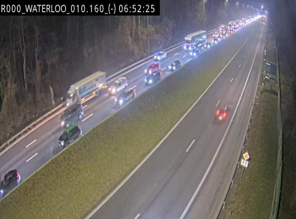 <h2>Webcam autoroute Belgique - Waterloo - R0 (ring de Bruxelles) - BK 12.3</h2>