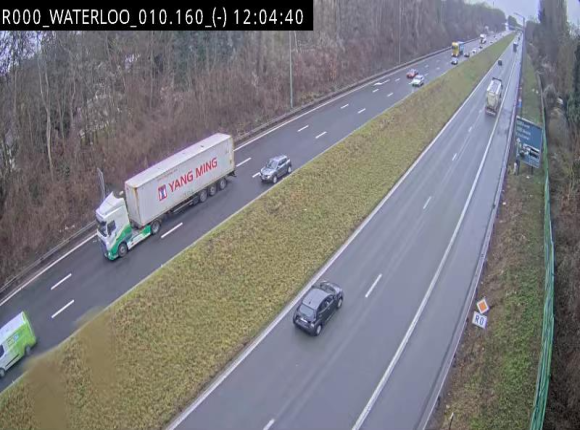 <h2>Webcam autoroute Belgique - Waterloo - R0 (ring de Bruxelles) - BK 12.3</h2>