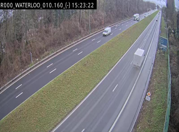 <h2>Webcam autoroute Belgique - Waterloo - R0 (ring de Bruxelles) - BK 12.3</h2>