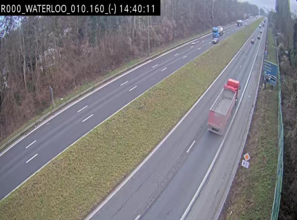 Webcam autoroute Belgique - Waterloo - R0 (ring de Bruxelles) - BK 12.3