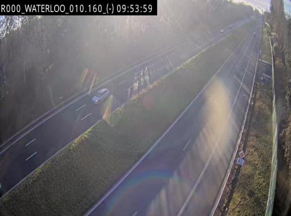 <h2>Webcam autoroute Belgique - Waterloo - R0 (ring de Bruxelles) - BK 12.3</h2>