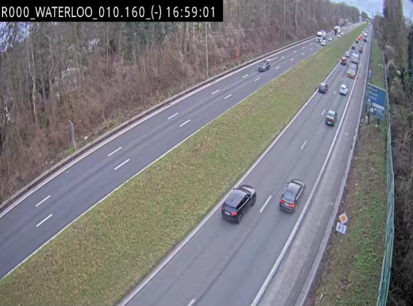 <h2>Webcam autoroute Belgique - Waterloo - R0 (ring de Bruxelles) - BK 12.3</h2>