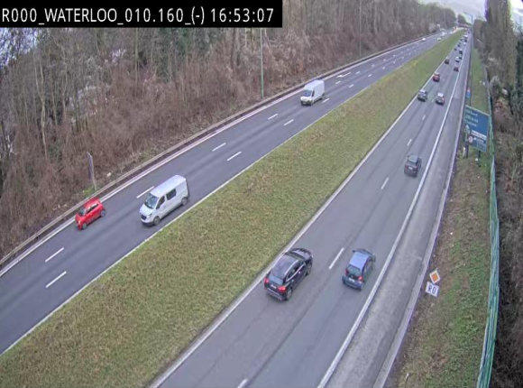 <h2>Webcam autoroute Belgique - Waterloo - R0 (ring de Bruxelles) - BK 12.3</h2>