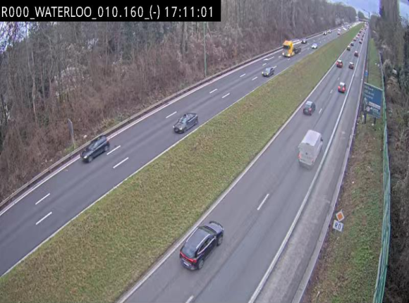 <h2>Webcam autoroute Belgique - Waterloo - R0 (ring de Bruxelles) - BK 12.3</h2>