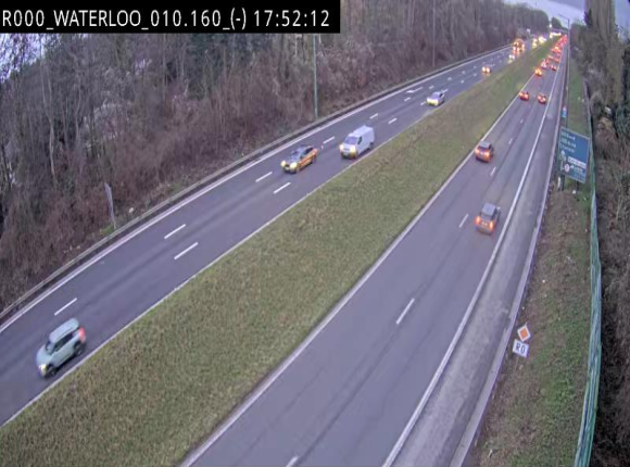 <h2>Webcam autoroute Belgique - Waterloo - R0 (ring de Bruxelles) - BK 12.3</h2>