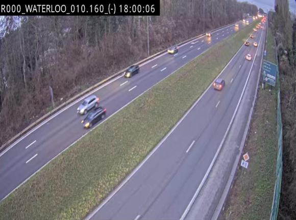 <h2>Webcam autoroute Belgique - Waterloo - R0 (ring de Bruxelles) - BK 12.3</h2>