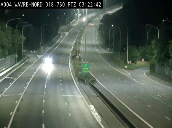 Webcam traffic E411(A4) - BK 18.7 - Bierges (Wavre Nord)
