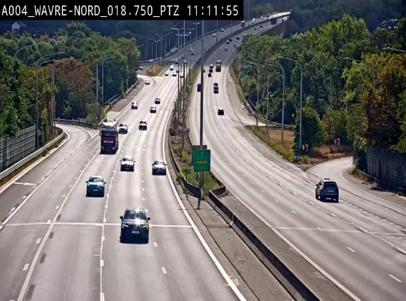 <h2>Webcam traffic E411(A4) - BK 18.7 - Bierges (Wavre Nord)</h2>
