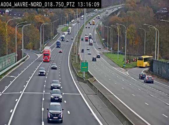 <h2>Webcam traffic E411(A4) - BK 18.7 - Bierges (Wavre Nord)</h2>